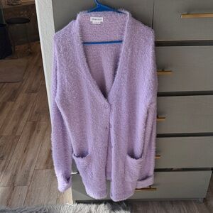 Lovers + Friends Soft Lilac Cardigan